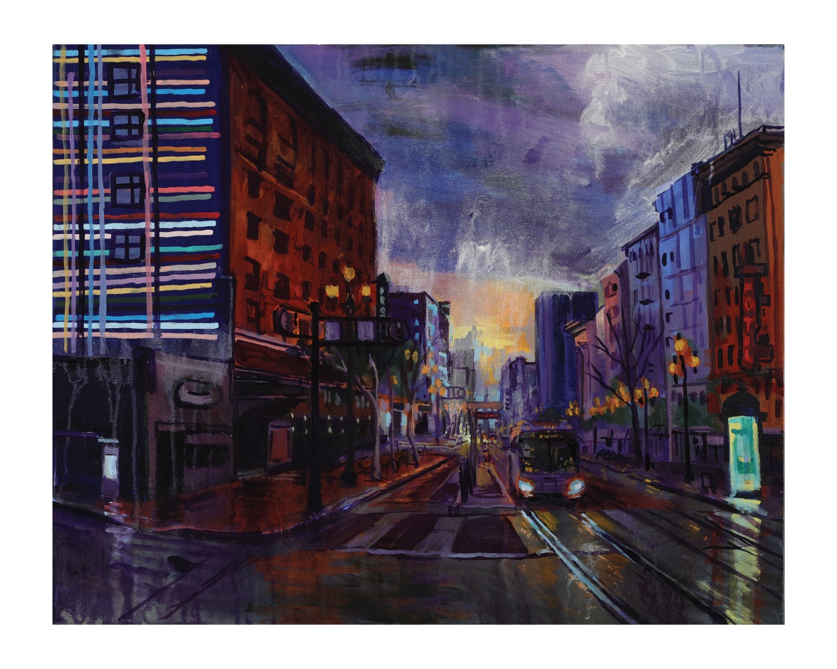Shrey Purohit, Looking East, Sunrise (7th & Market St)